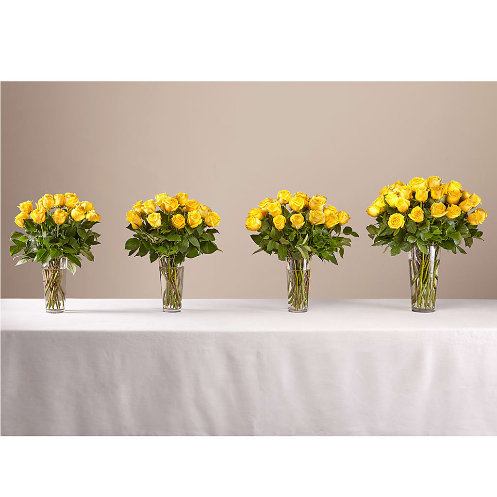 Long Stem Yellow Rose Bouquet –  Lupita Flowers, Novato CA