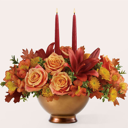 Harvest Table Centerpiece –  Lupita Flowers, Novato CA
