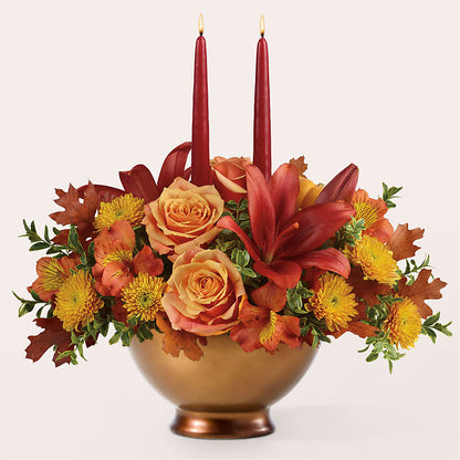 Harvest Table Centerpiece –  Lupita Flowers, Novato CA