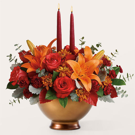 Fruits of Fall Centerpiece –  Lupita Flowers, Novato CA