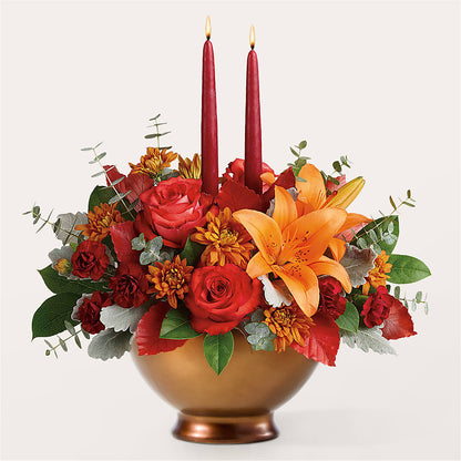 Fruits of Fall Centerpiece –  Lupita Flowers, Novato CA