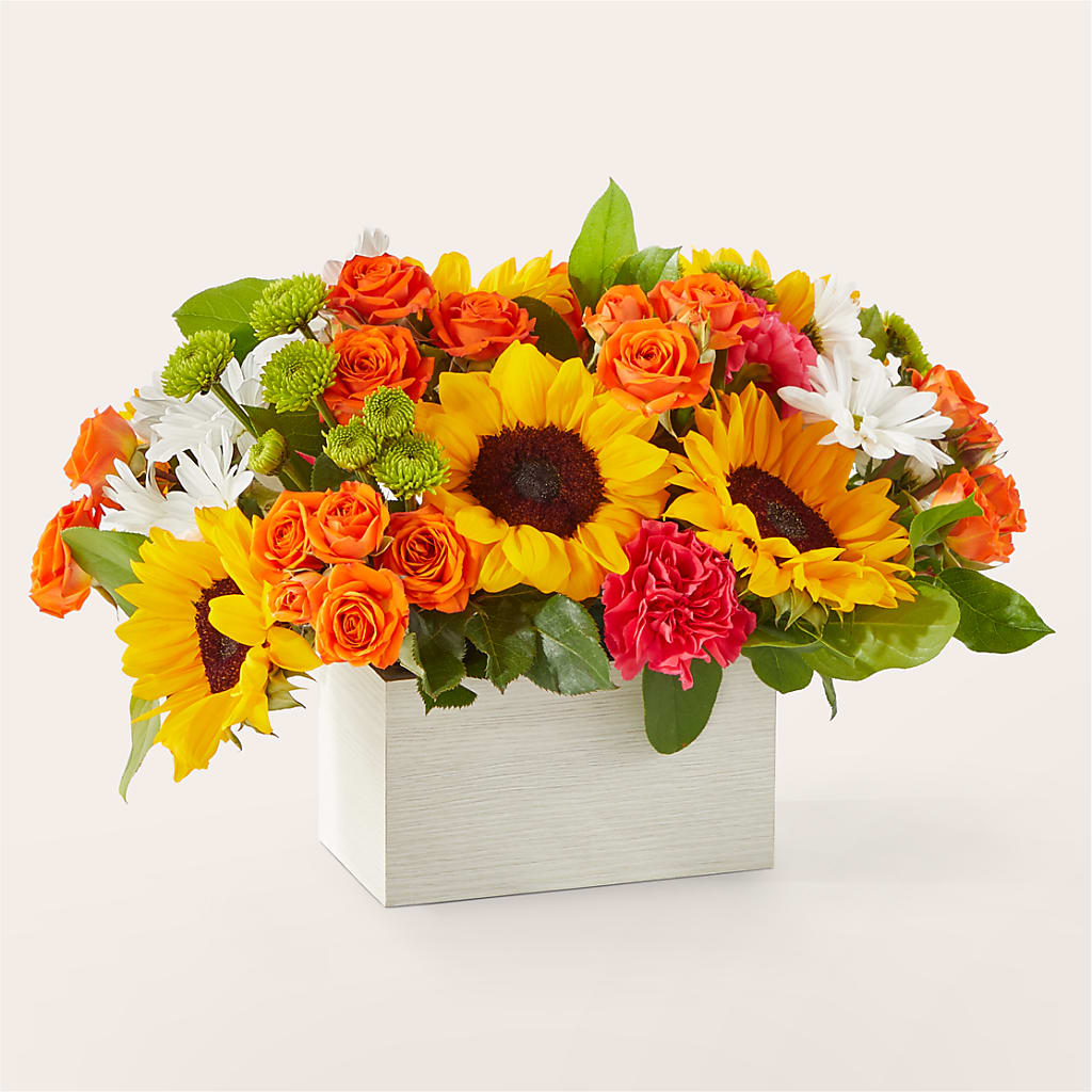 Sun-drenched Blooms Box Bouquet –  Lupita Flowers, Novato CA