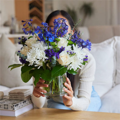 Cerulean Waves Bouquet –  Lupita Flowers, Novato CA