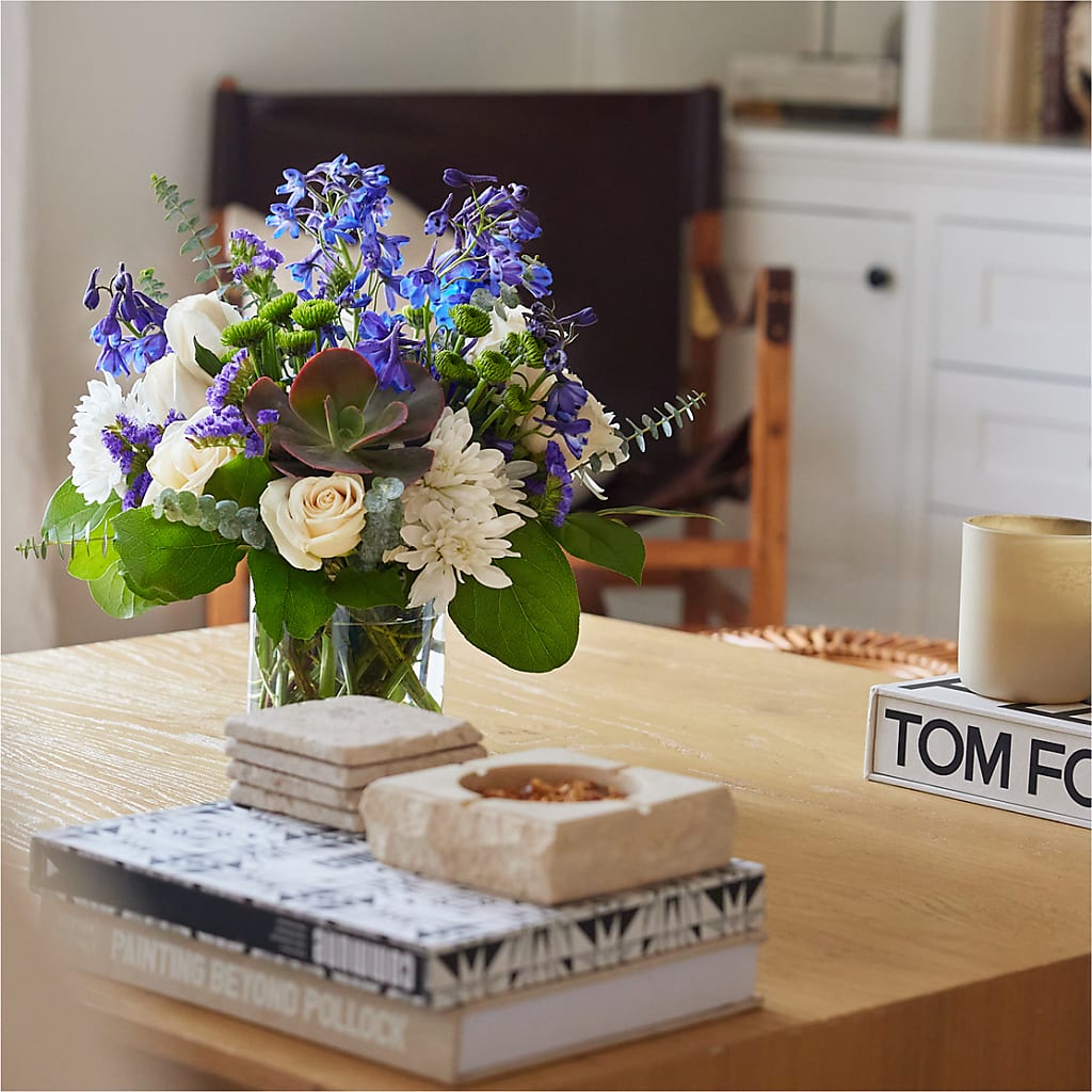 Cerulean Waves Bouquet –  Lupita Flowers, Novato CA