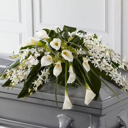 Angel Wings Casket Spray –  Lupita Flowers, Novato CA