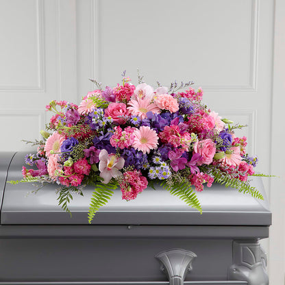 Glorious Garden Casket Spray –  Lupita Flowers, Novato CA