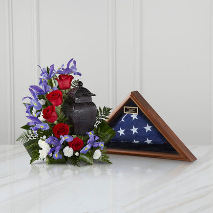 Patriotic Tribute Arrangement –  Lupita Flowers, Novato CA