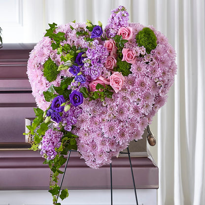 Treasured Love Standing Heart –  Lupita Flowers, Novato CA