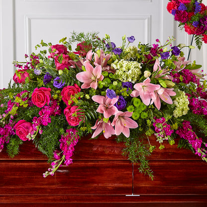 Radiant Tribute Casket Spray –  Lupita Flowers, Novato CA