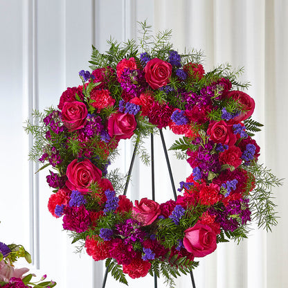 Calming Colors Wreath –  Lupita Flowers, Novato CA