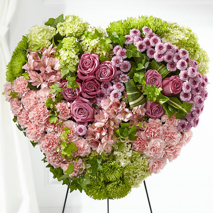 Heartwarming Standing Heart –  Lupita Flowers, Novato CA
