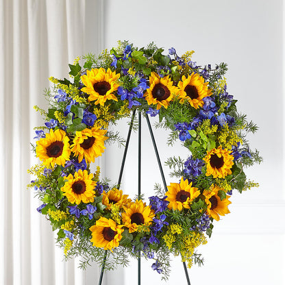 Bright Rays Wreath –  Lupita Flowers, Novato CA