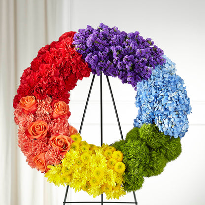Circle of Love Wreath –  Lupita Flowers, Novato CA
