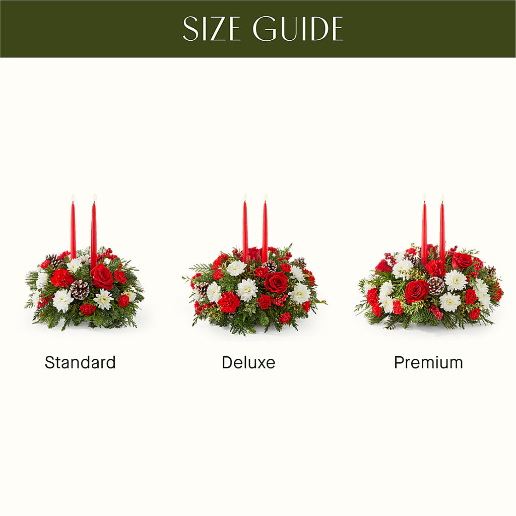 Holiday Soiree Centerpiece –  Lupita Flowers, Novato CA