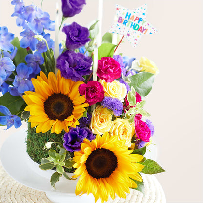 Star of the Day Floral Cake –  Lupita Flowers, Novato CA