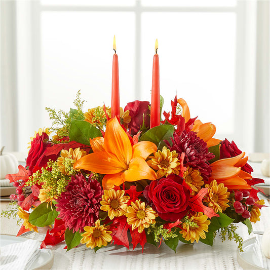Autumn's Embrace Centerpiece –  Lupita Flowers, Novato CA
