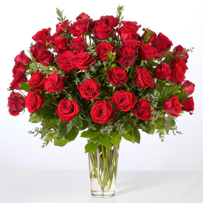Forever Yours Fifty Stem Red Rose Bouquet –  Lupita Flowers, Novato CA